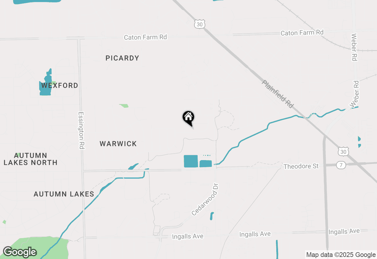 Map of 2528 Silver Rock Drive, Crest Hill, IL 60403