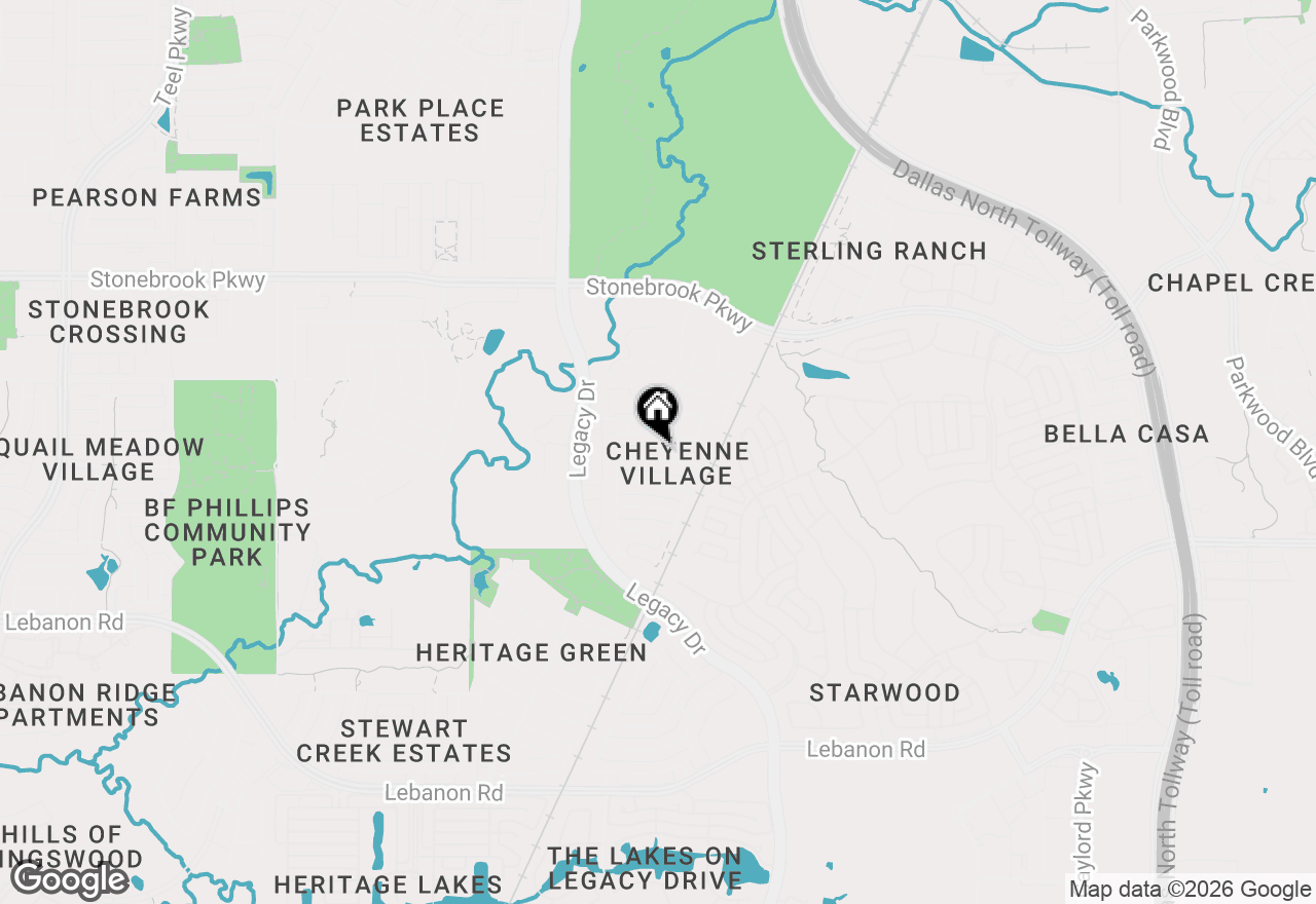 Map of 5102 Kiowa Drive, Frisco, TX 75034
