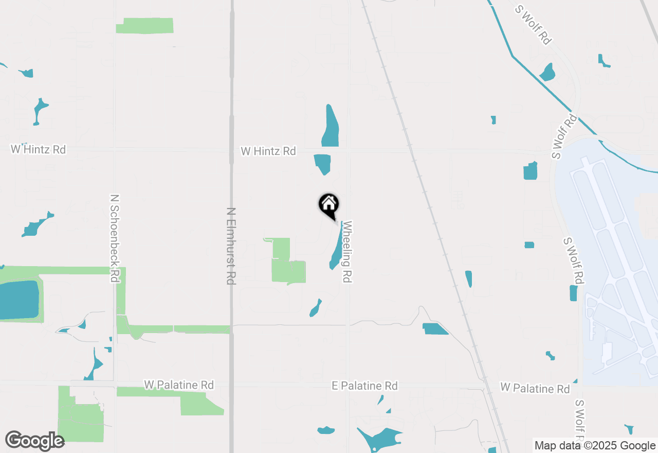 Map of 952 Pear Tree Lane, Wheeling, IL 60090