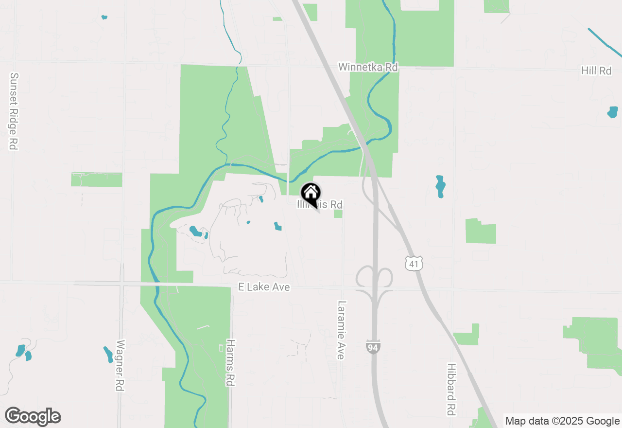 Map of 1133 Manor Drive, Wilmette, IL 60091