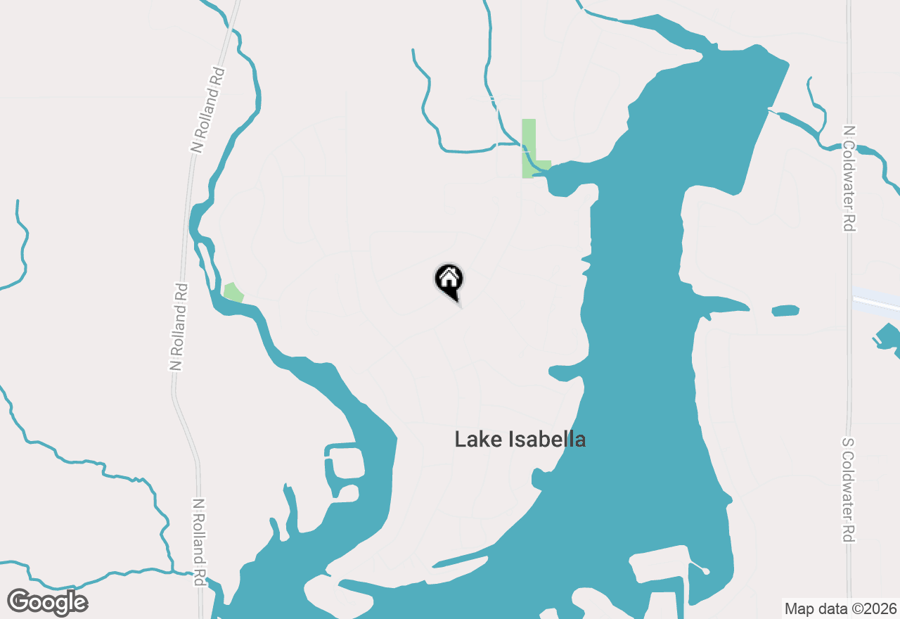 Map of 1154 Queensway Drive, Lake Isabella, MI 48893