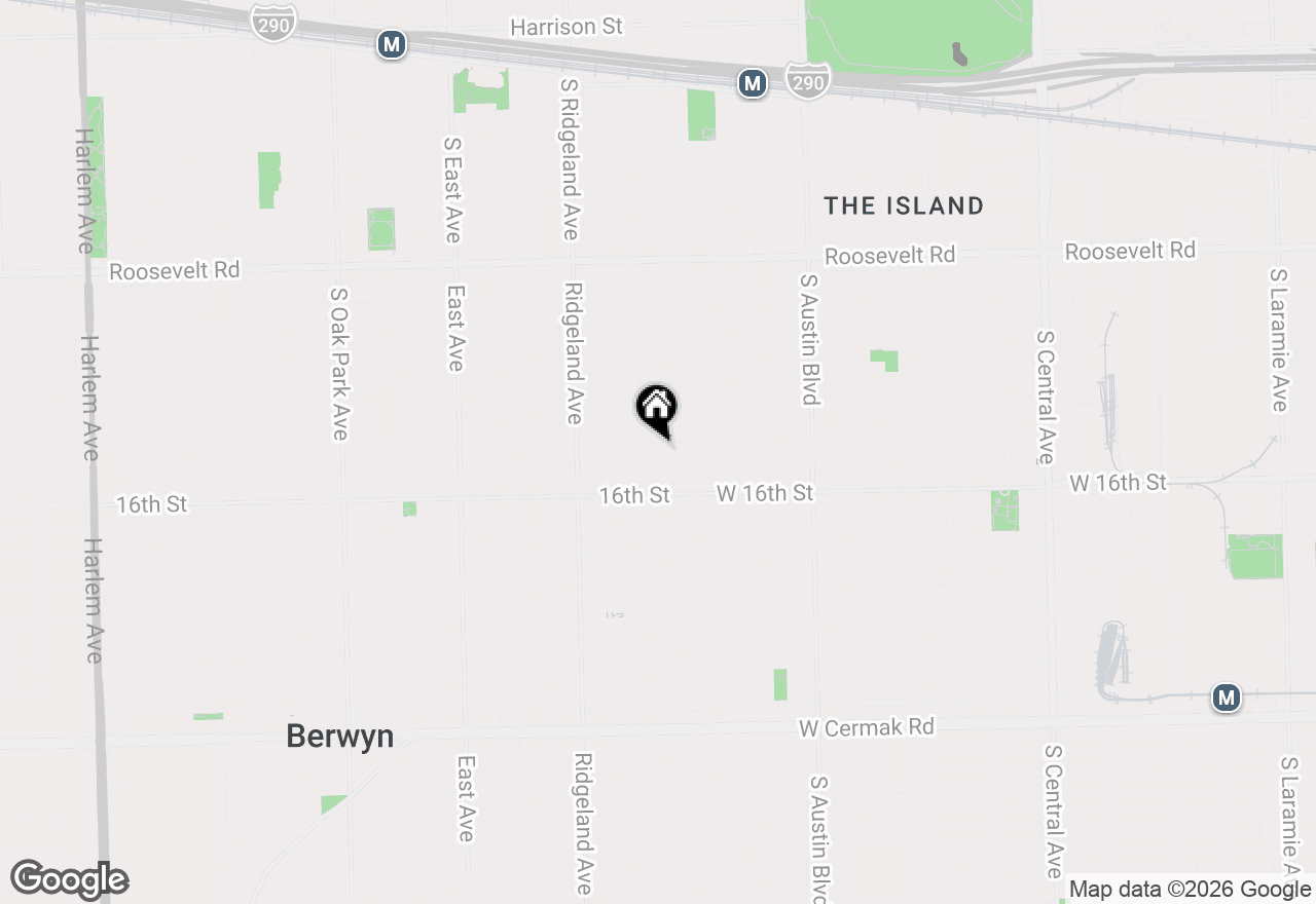Map of 1510 Harvey Avenue, Berwyn, IL 60402
