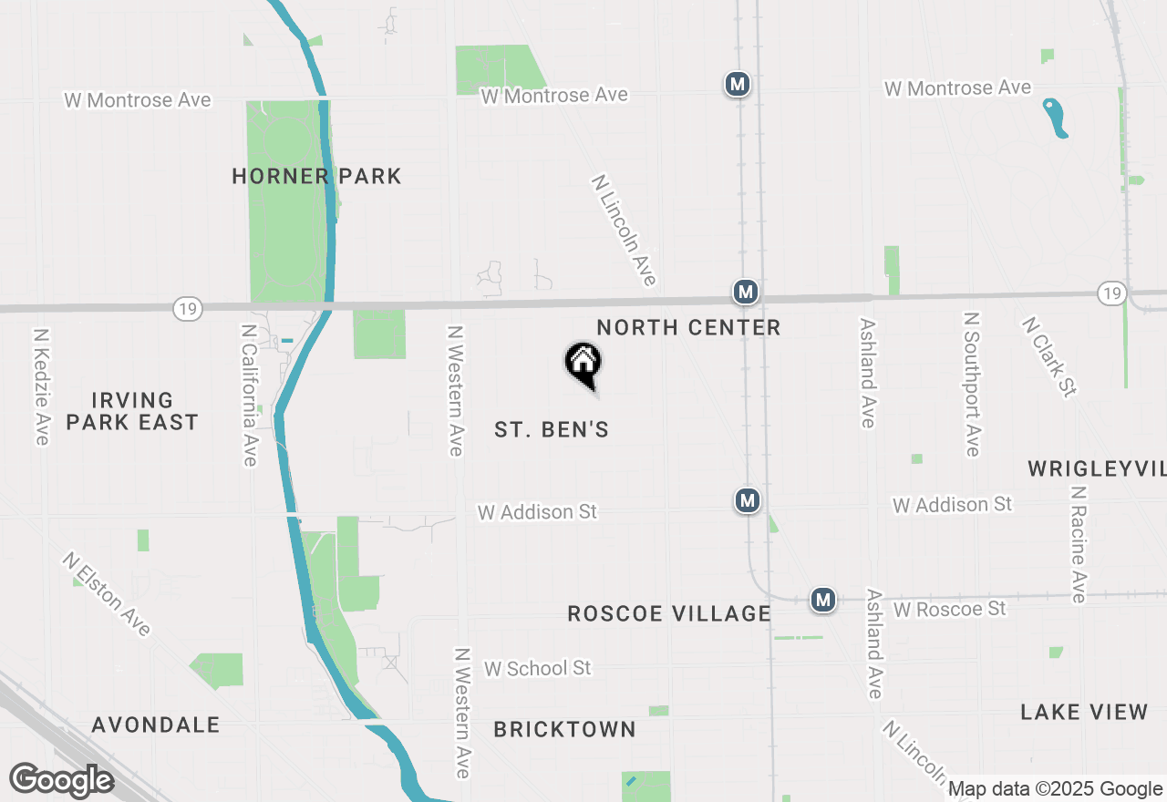 Map of 3804 N Hamilton Avenue #1, Chicago, IL 60618