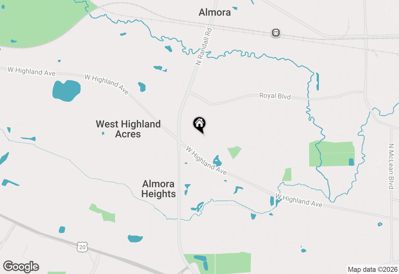 Map of 615 Robin Ridge, Elgin, IL 60123
