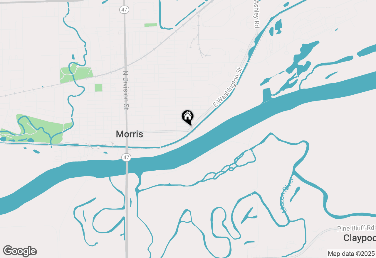 Map of 850 E Washington Street, Morris, IL 60450