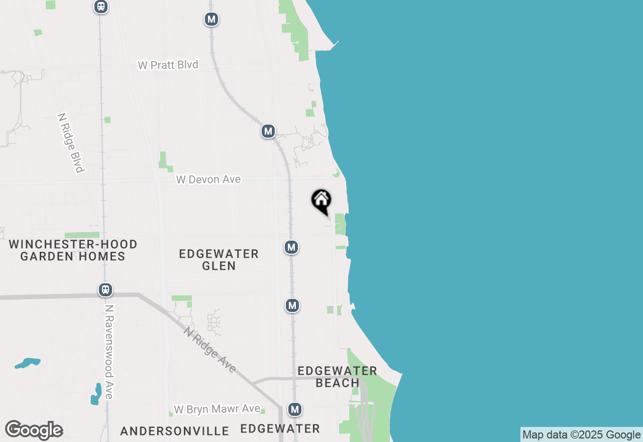 Map of 6225 N Kenmore Avenue #GARDEN, Chicago, IL 60660