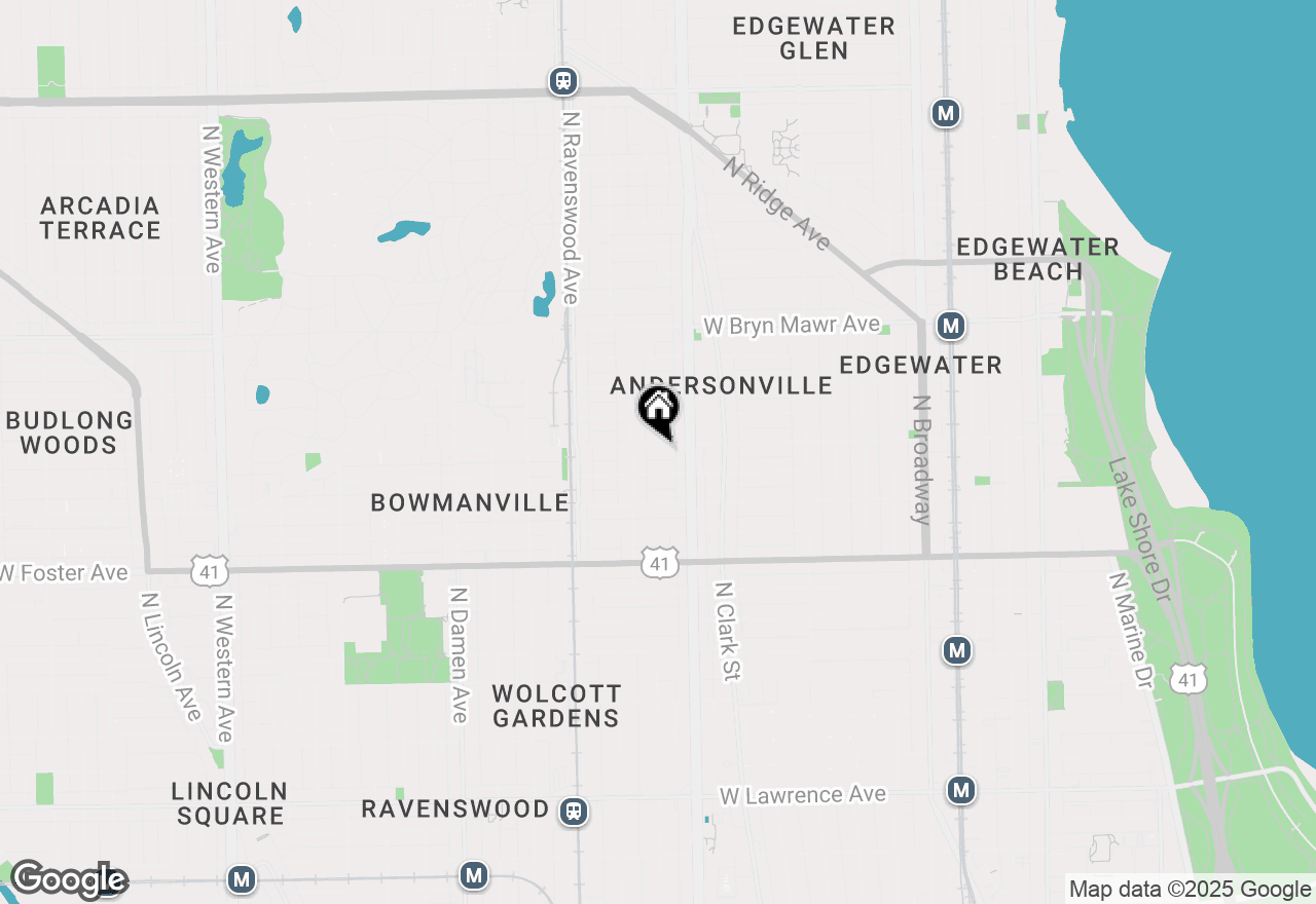 Map of 1633 W Balmoral Avenue, Chicago, IL 60640