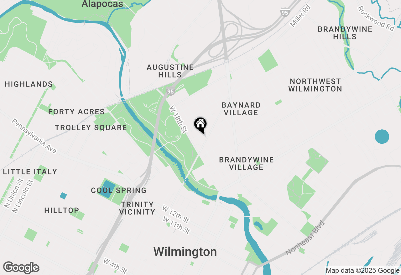 Map of 505 W 19th Street #3, Wilmington, DE 19802
