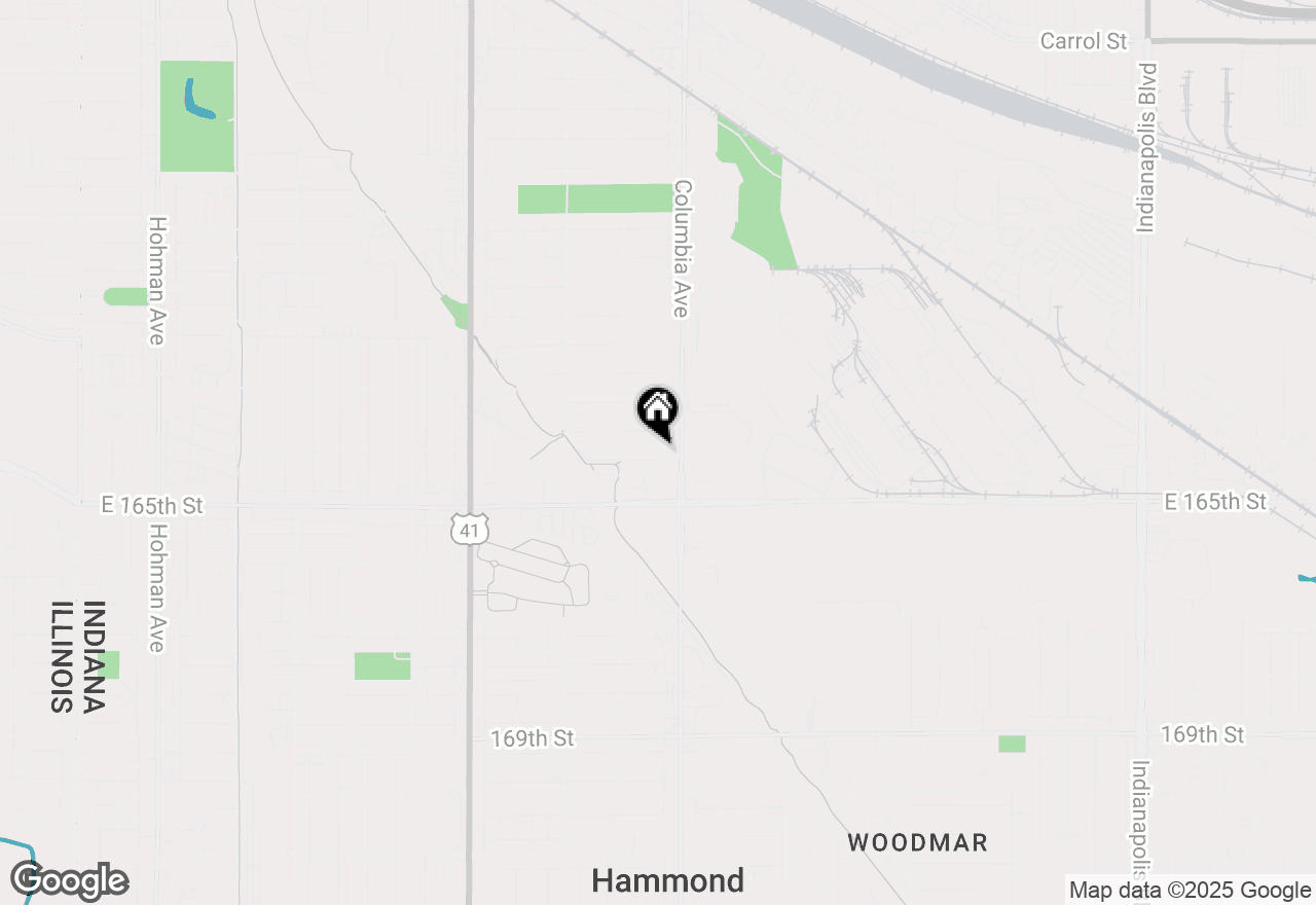 Map of 1132 Cleveland Street, Hammond, IN 46320