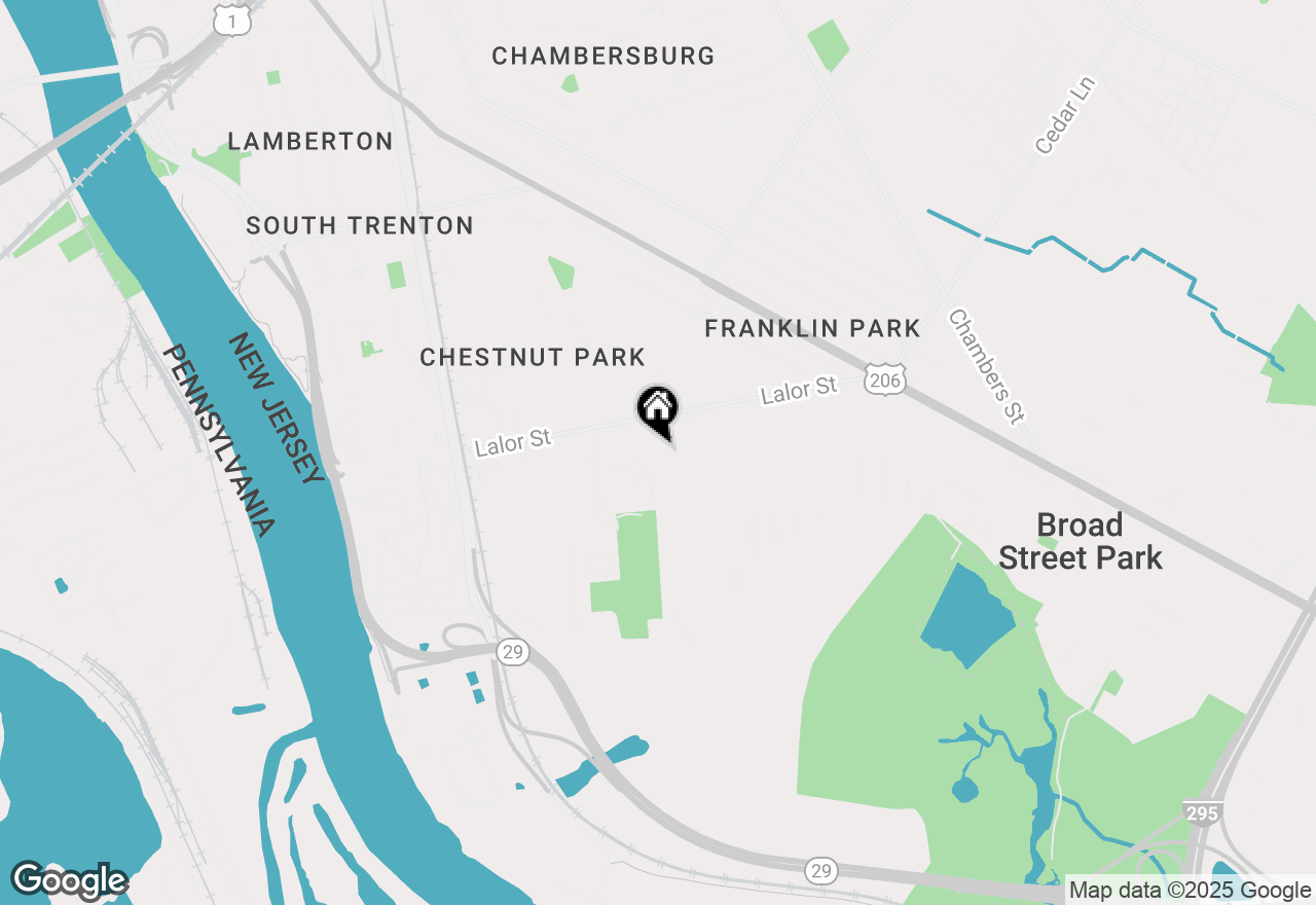 Map of 55 Jeremiah Avenue, Trenton, NJ 08610