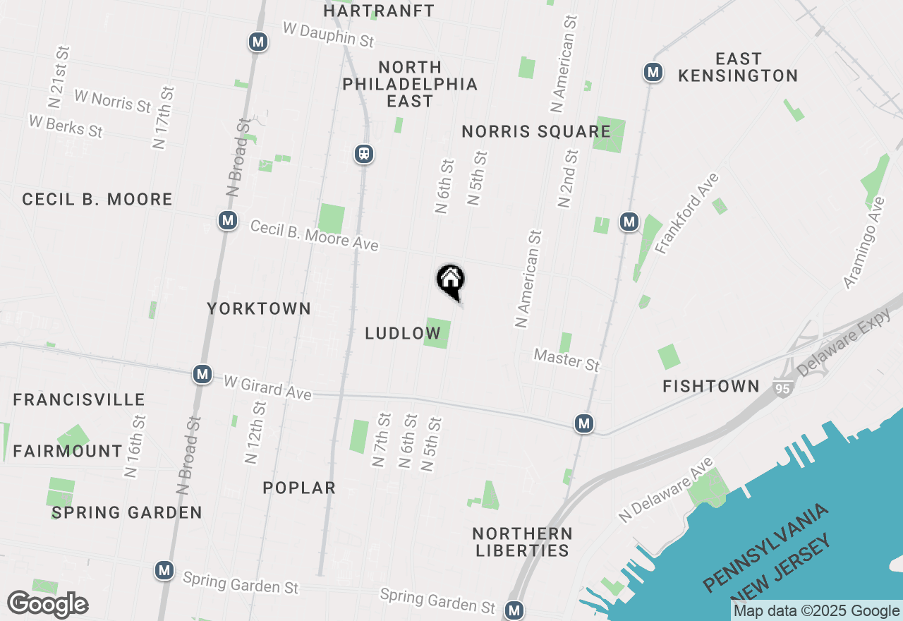 Map of 1516 N 5th Street, Philadelphia, PA 19122