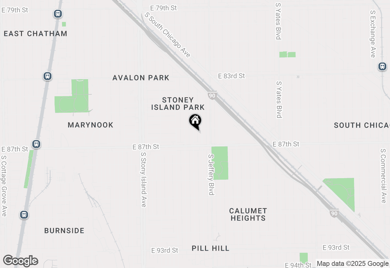 Map of 8617 S Bennett Avenue, Chicago, IL 60617