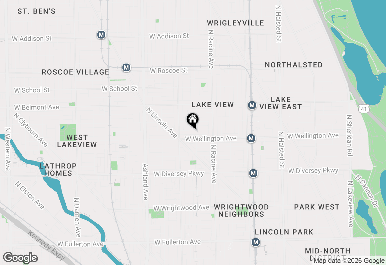 Map of 1309 W Nelson Street, Chicago, IL 60657