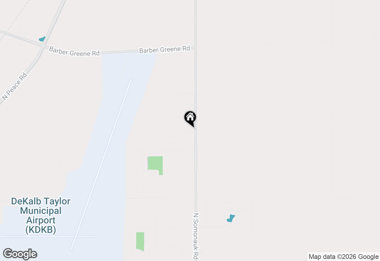 Map of 21 W Winterberry Avenue, Cortland, IL 60112