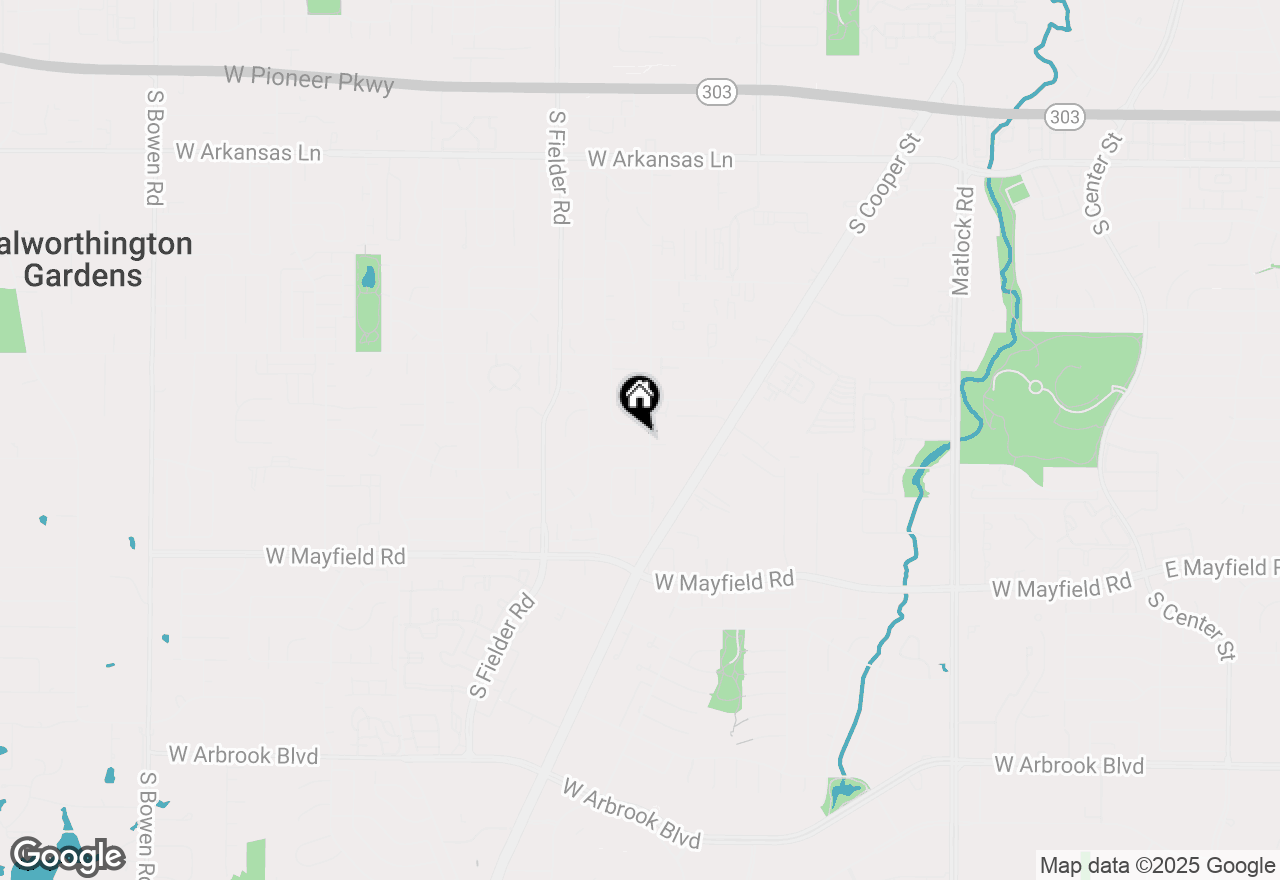 Map of 1303 Paisley Drive, Arlington, TX 76015