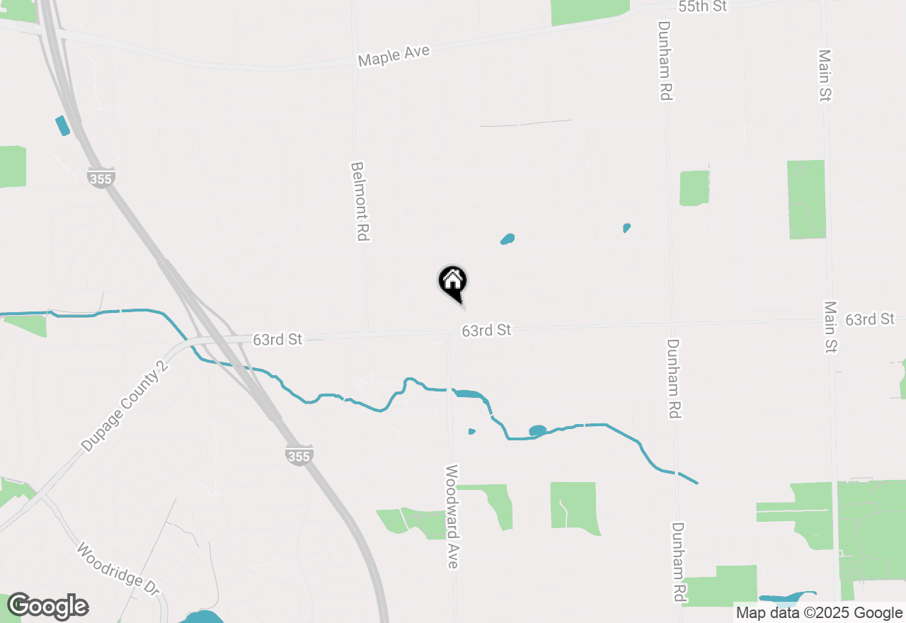 Map of 6295 Woodward Avenue, Downers Grove, IL 60516