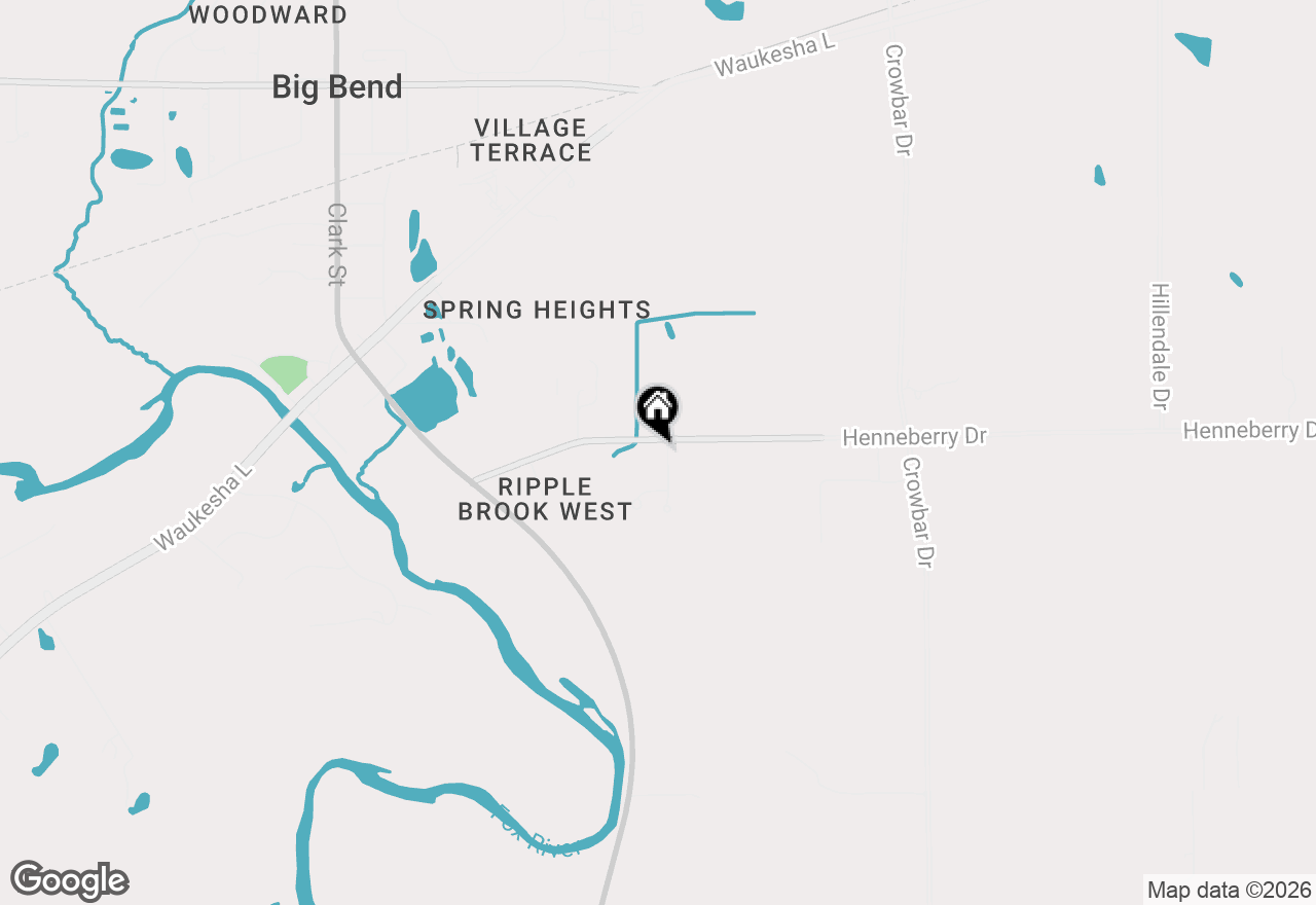 Map of W223S9323 Oak Ridge Dr, Big Bend, WI 53103