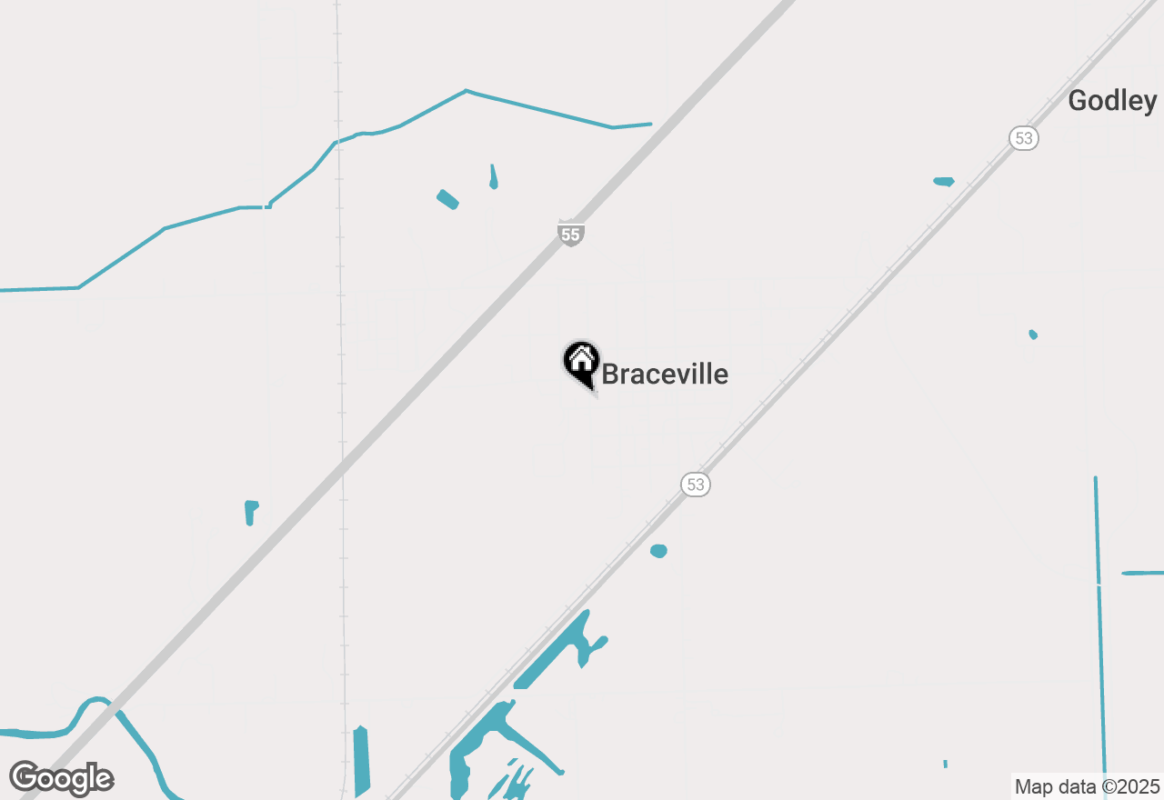 Map of 206 N Lennox Street, Braceville, IL 60407