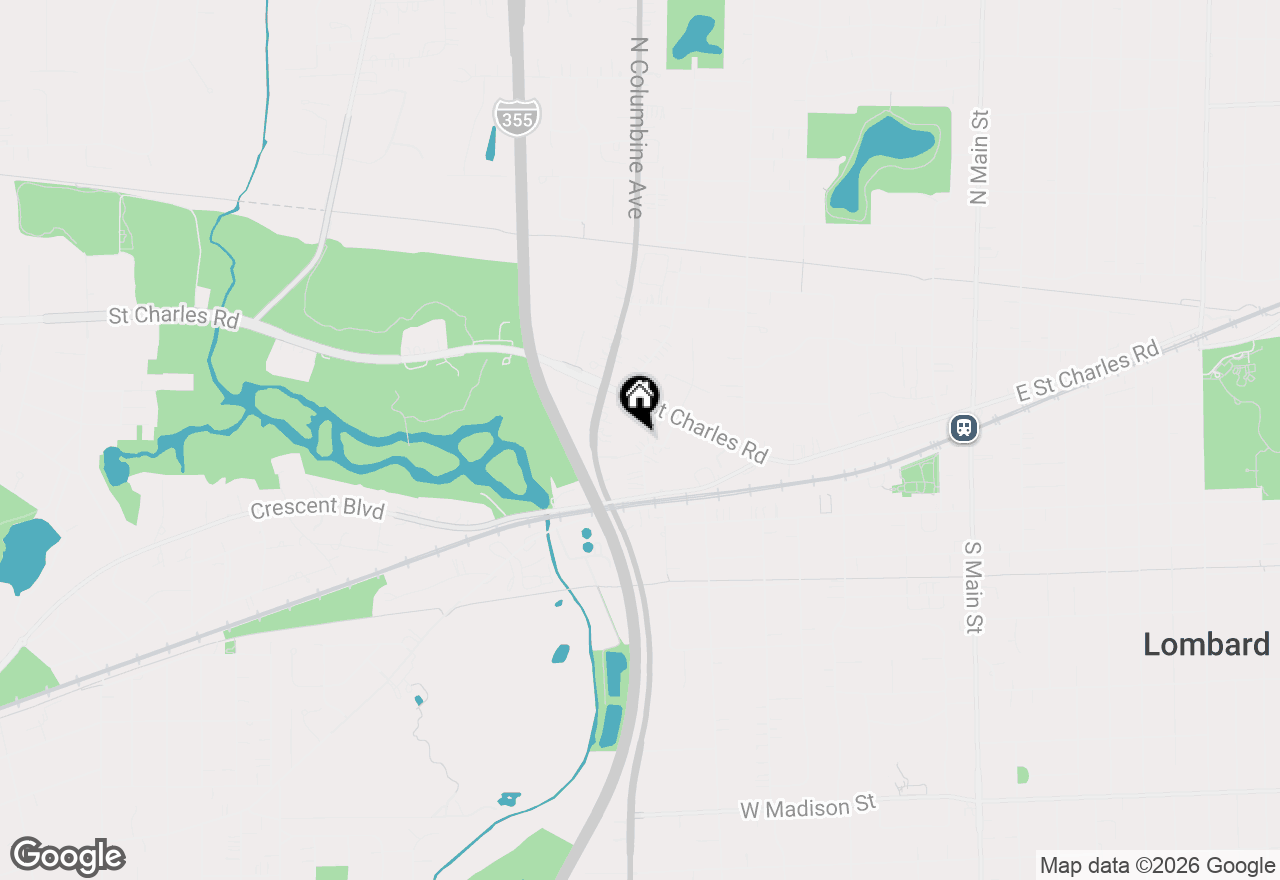 Map of 46 S Glenview Avenue, Lombard, IL 60148