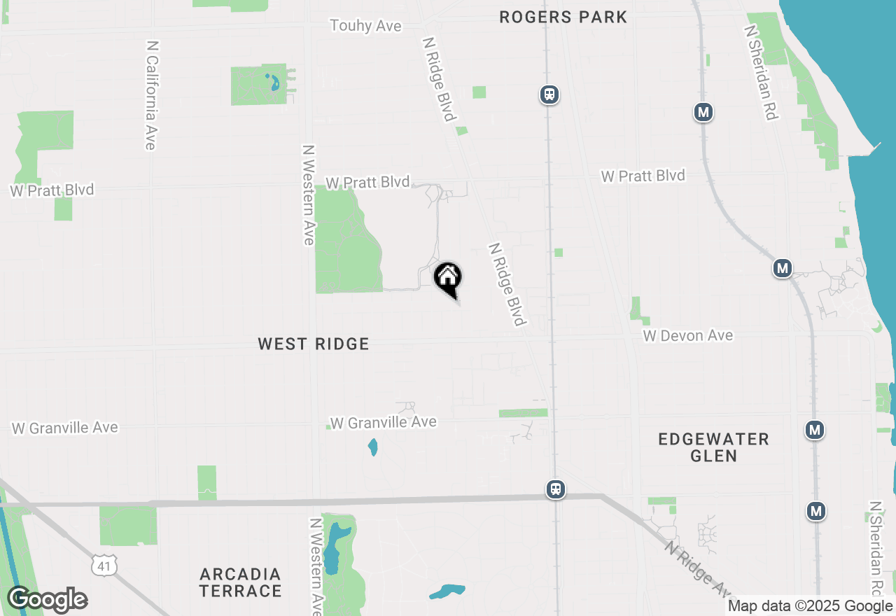 Map of 2035 W Arthur Avenue #2W, Chicago, IL 60645