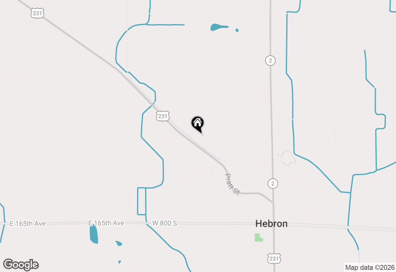 Map of 805 W Wilson Street, Hebron, IN 46341