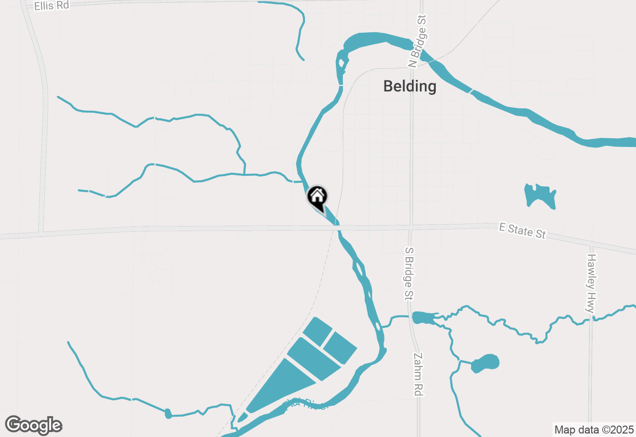 Map of 714 W State Street, Belding, MI 48809