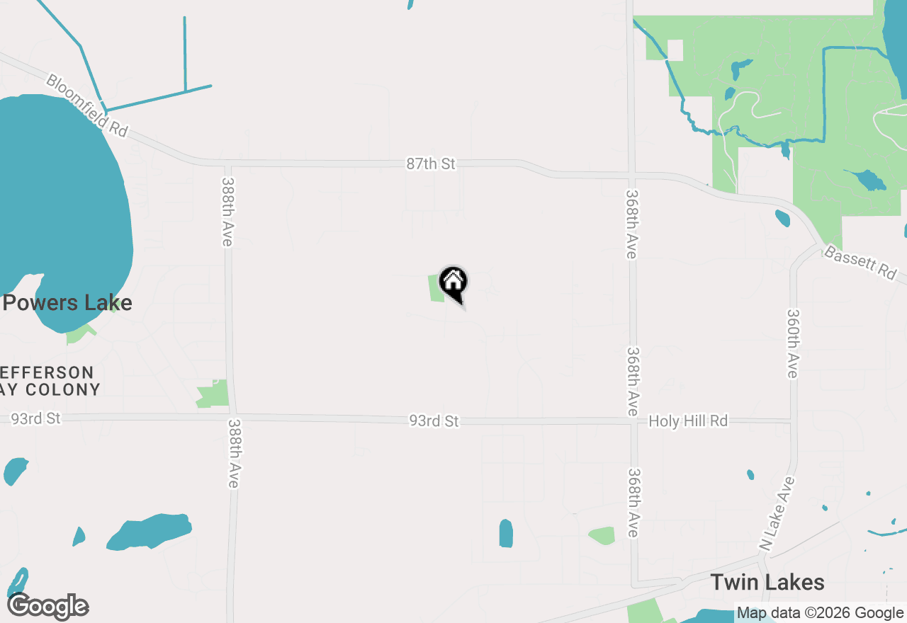 Map of 9065 377th Ave, Twin Lakes, WI 53181