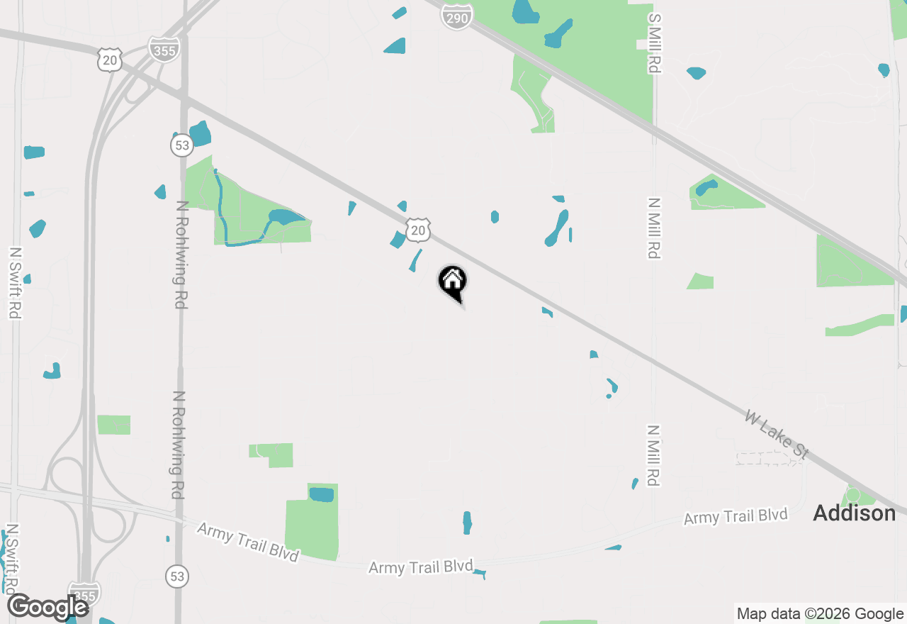 Map of 4N365 9th Avenue, Addison, IL 60101