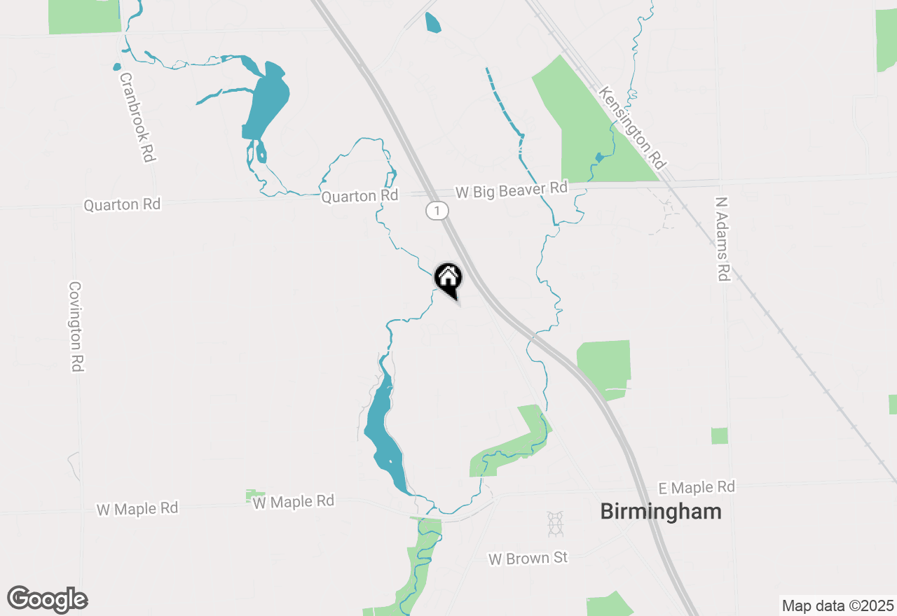 Map of 1047 N Old Woodward Avenue #1, Birmingham, MI 48009