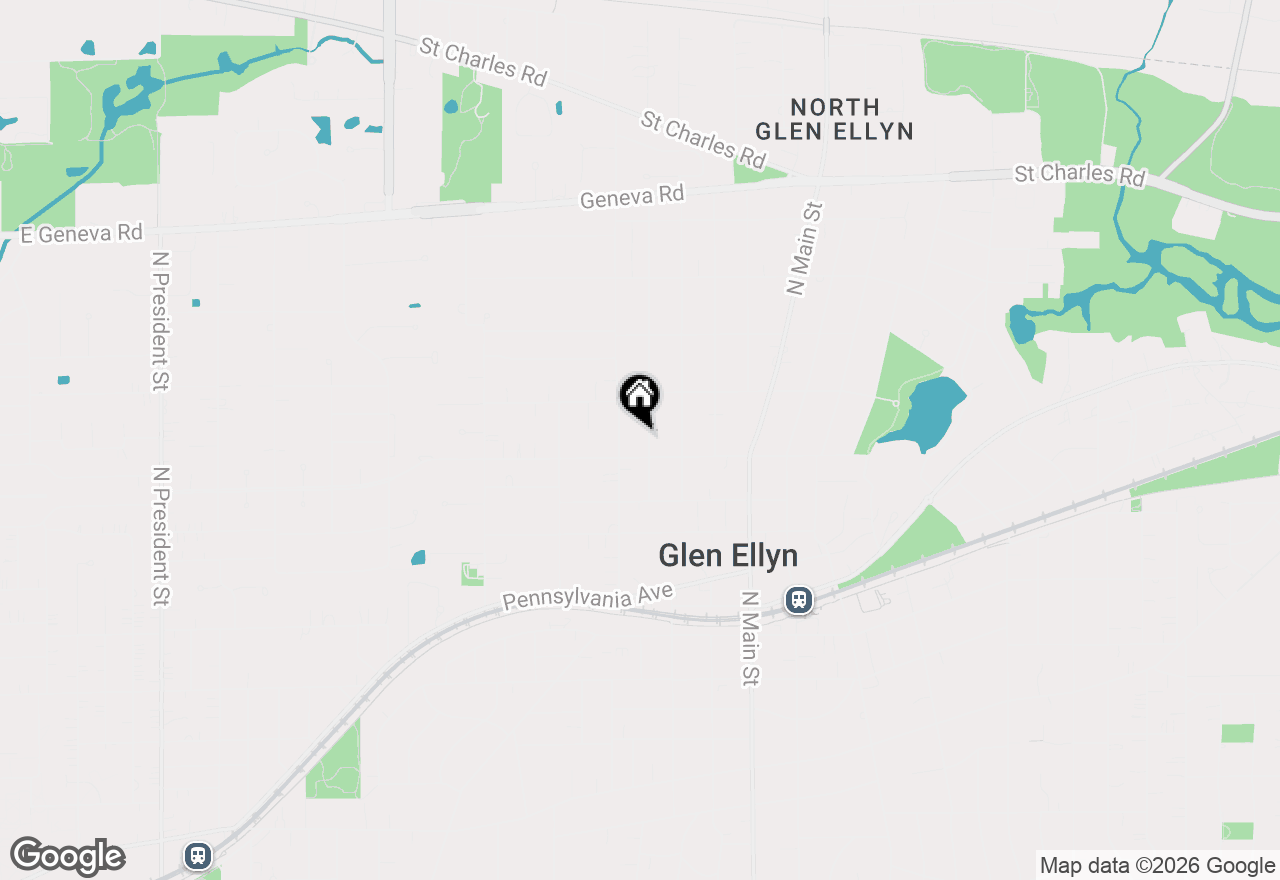 Map of 610 Prairie Avenue, Glen Ellyn, IL 60137