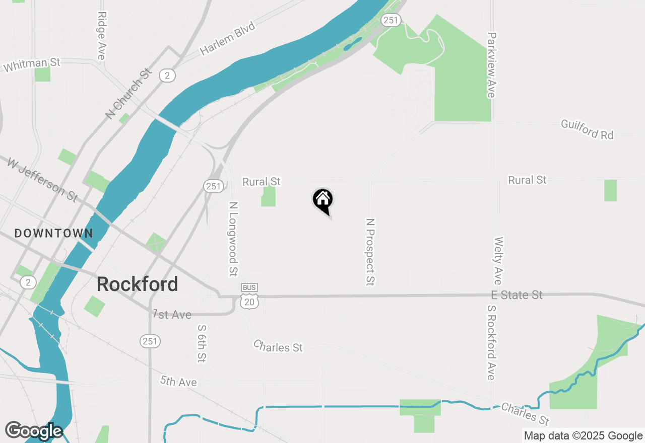 Map of 1438 Jackson Street, Rockford, IL 61107