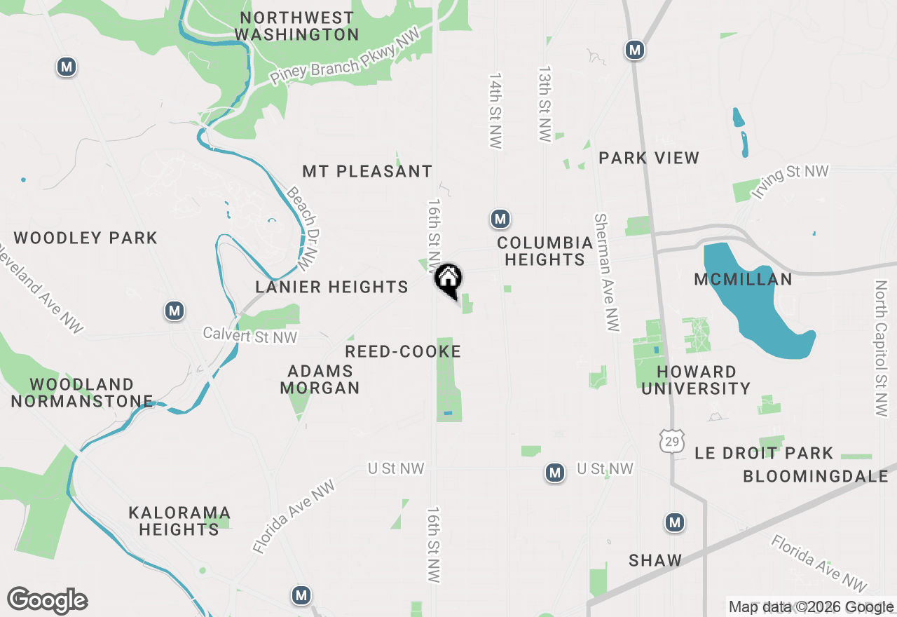 Map of 2656 15th Street Nw #203, Washington, DC 20009