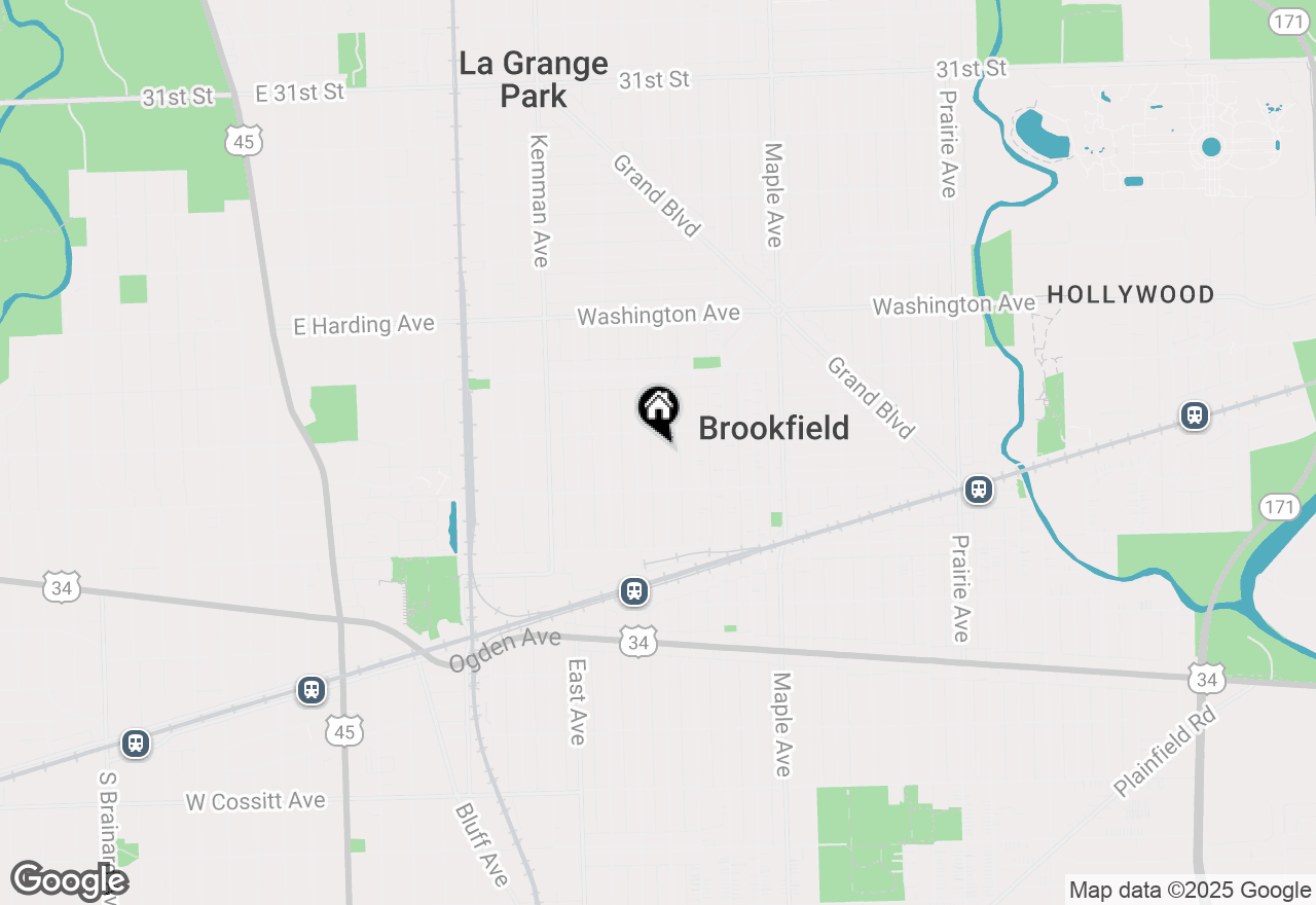 Map of 3716 Harrison Avenue, Brookfield, IL 60513