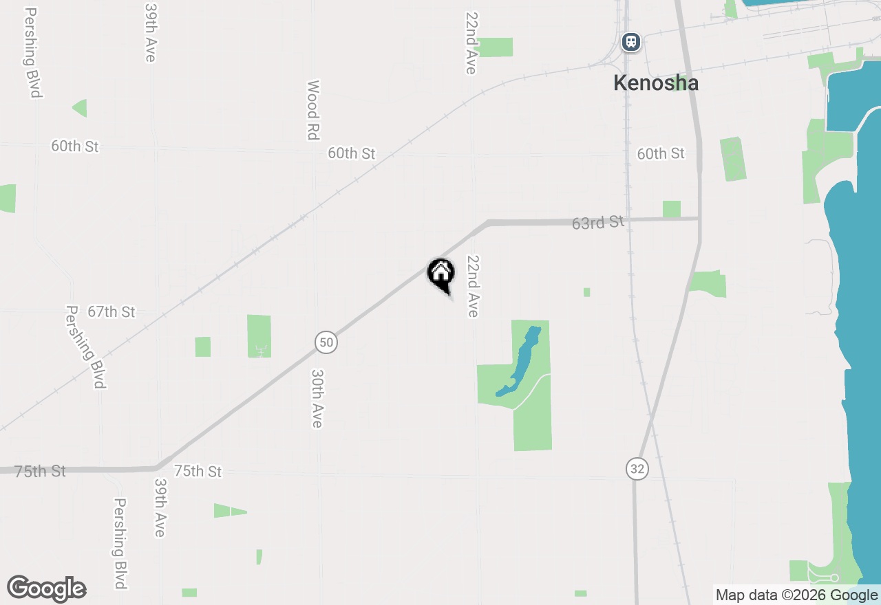 Map of 6609 24th Ave, Kenosha, WI 53143