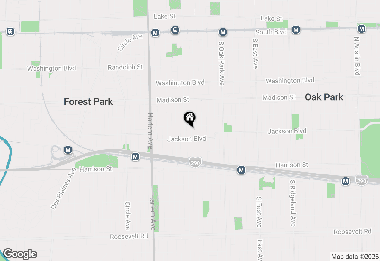 Map of 711 Clinton Avenue, Oak Park, IL 60304