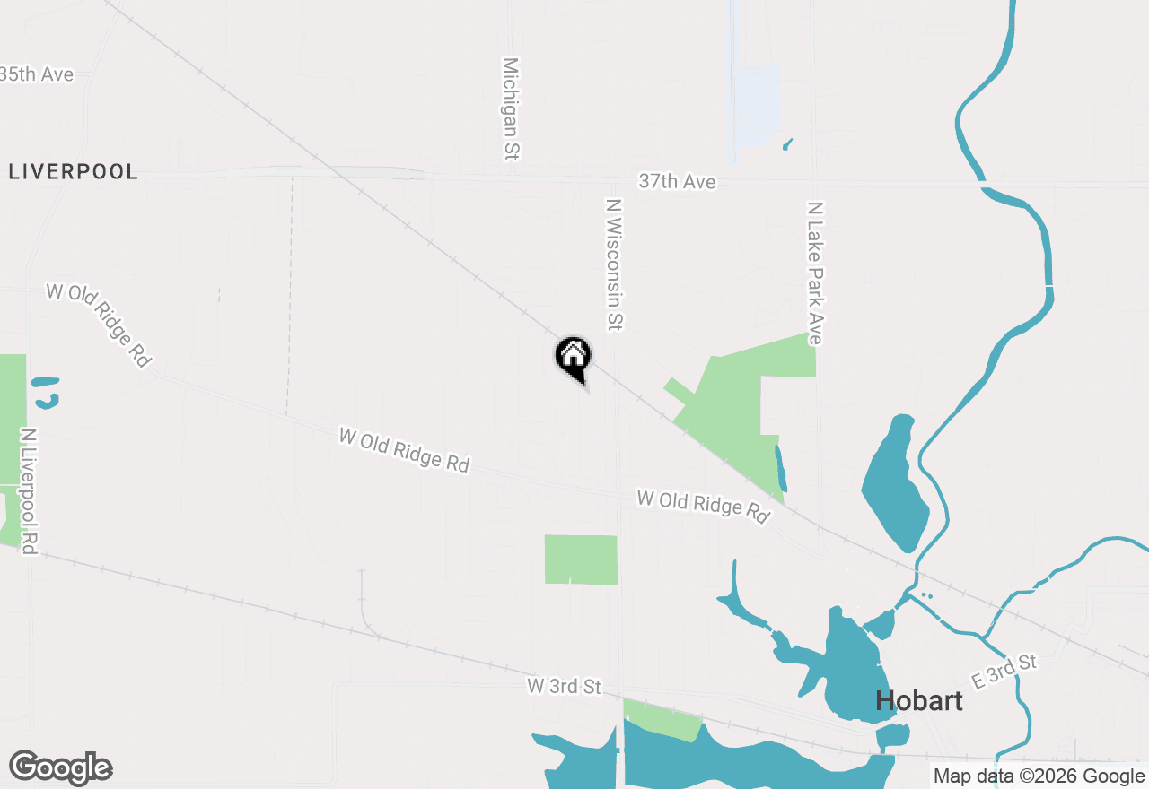 Map of 337 N Virginia Street, Hobart, IN 46342