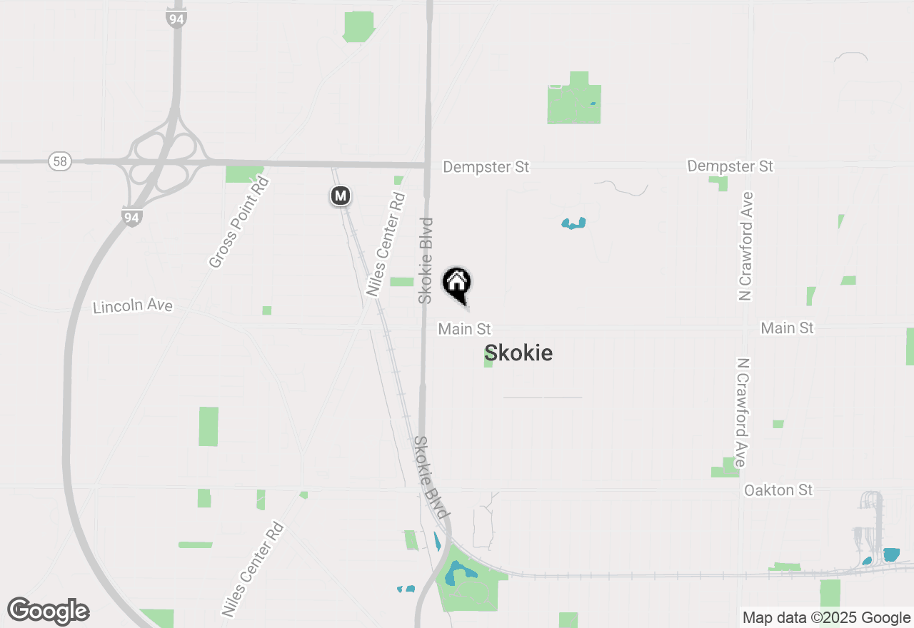 Map of 4709 Bobolink Terrace, Skokie, IL 60076