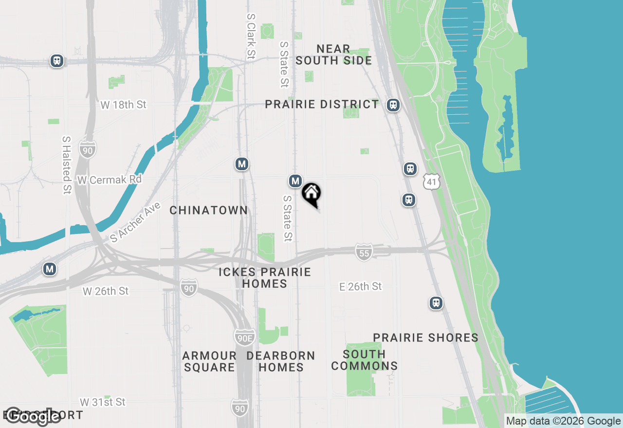 Map of 2321 S Wabash Street #17, Chicago, IL 60616