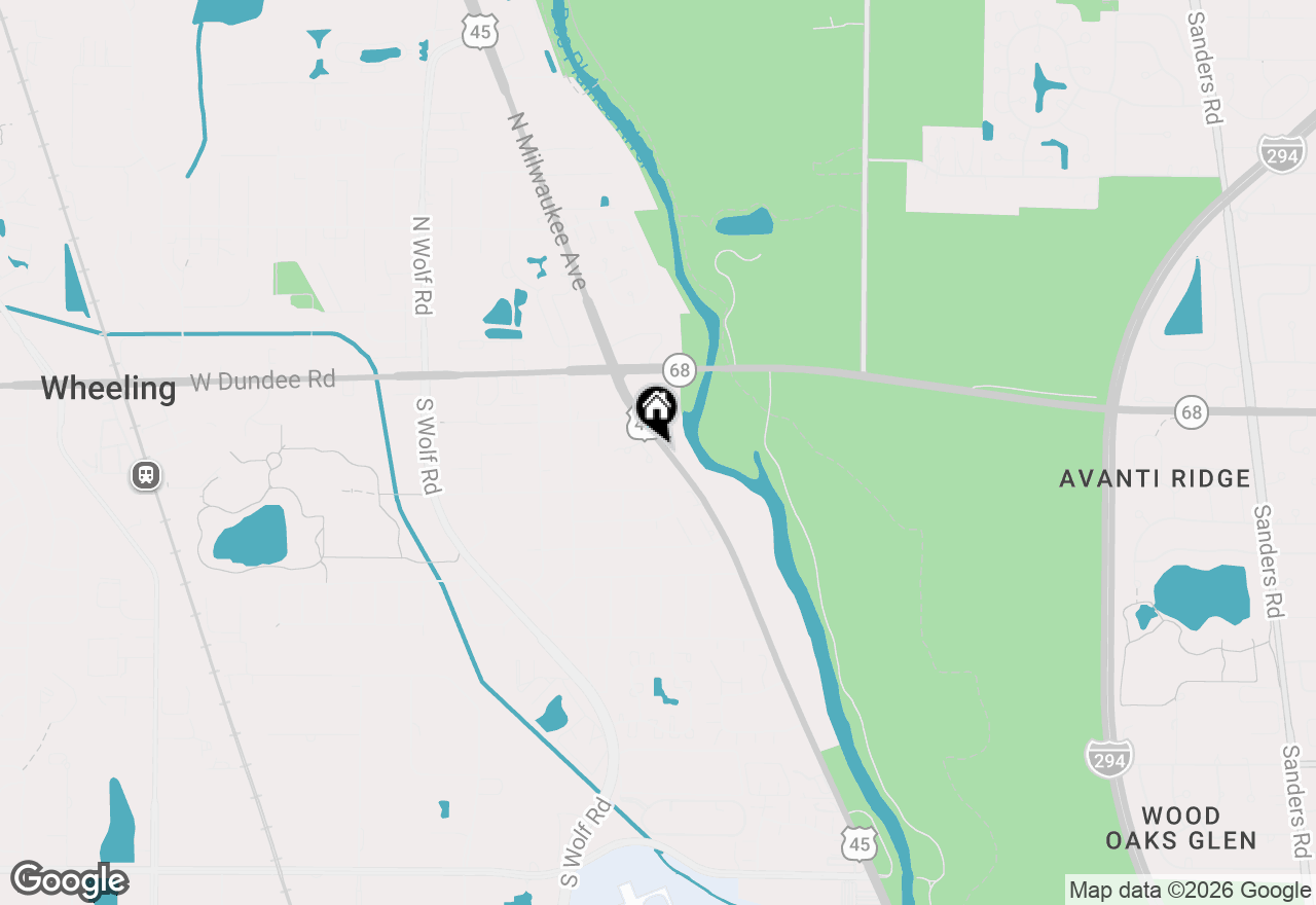 Map of 121 Commons Court, Wheeling, IL 60090