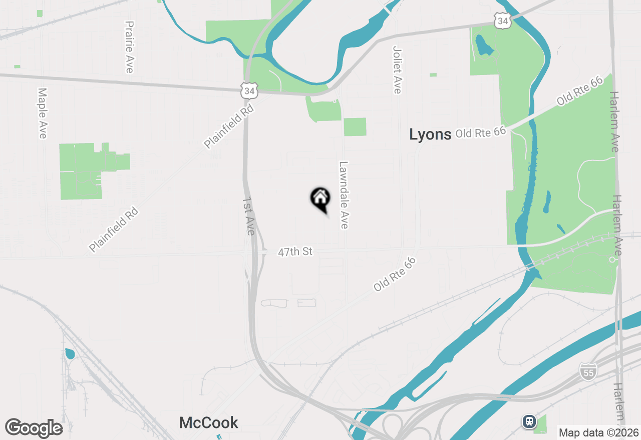 Map of 4539 Clyde Avenue, Lyons, IL 60534