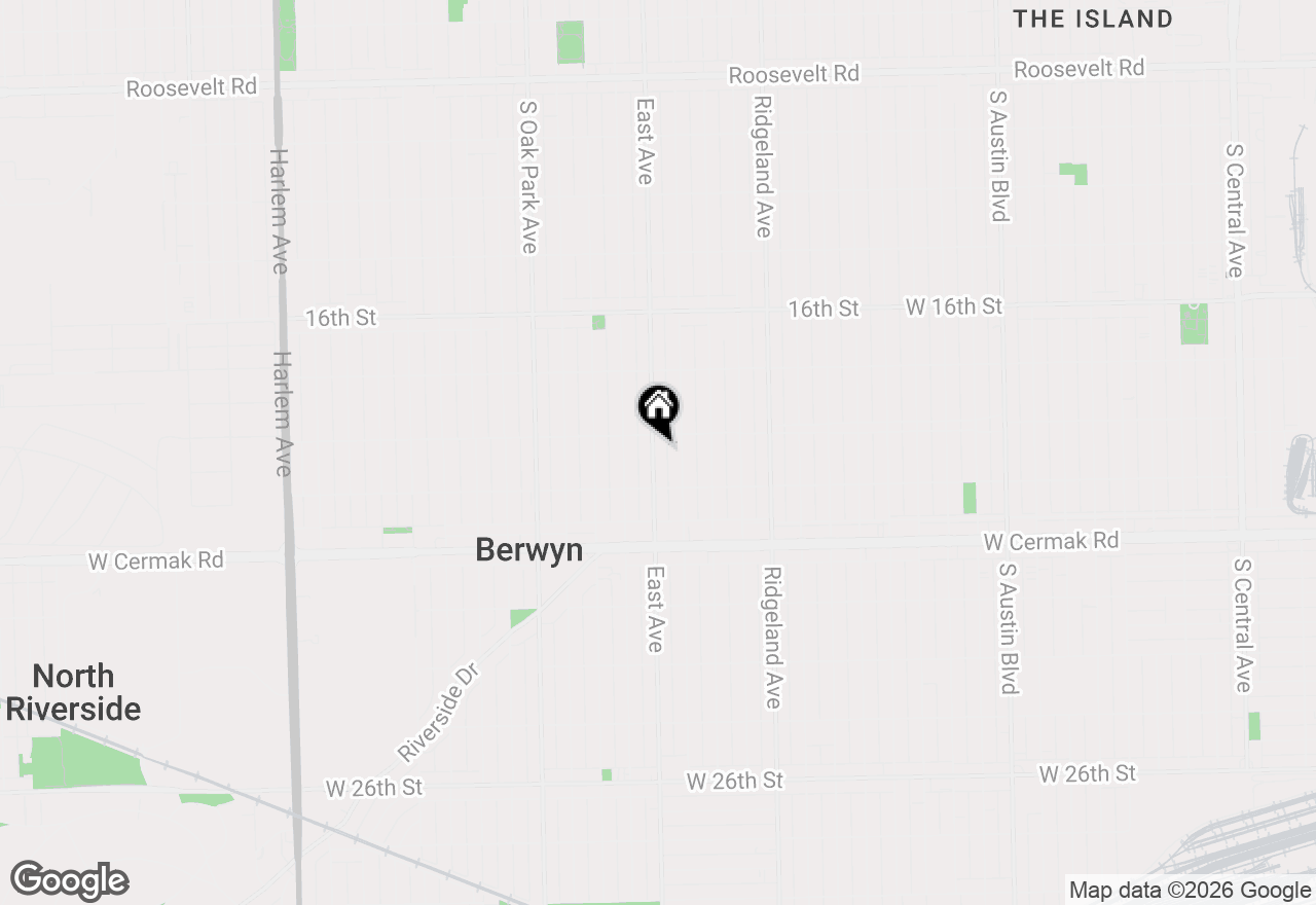 Map of 1913 East Avenue, Berwyn, IL 60402