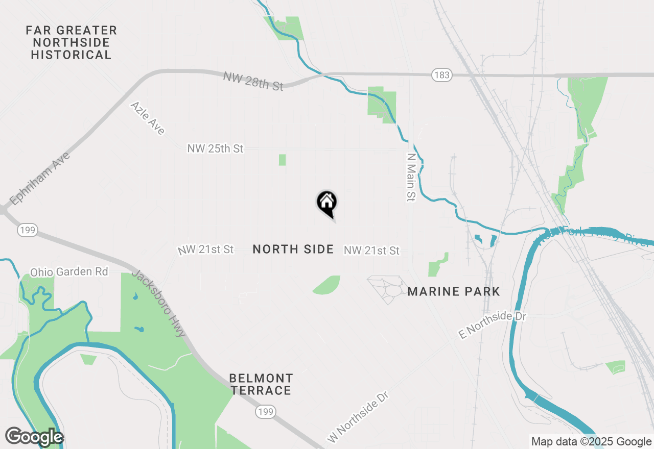 Map of 614 Nw 22nd Street, Fort Worth, TX 76164