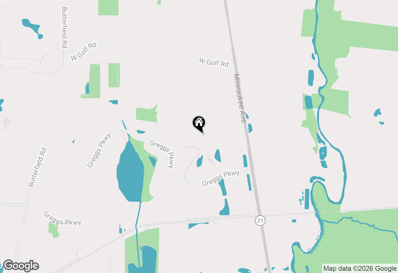 Map of 305 Colonial Drive, Vernon Hills, IL 60061