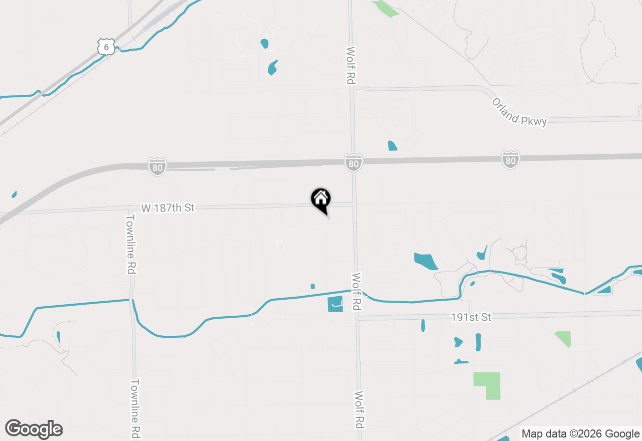 Map of 18728 S Mill Creek Drive, Mokena, IL 60448