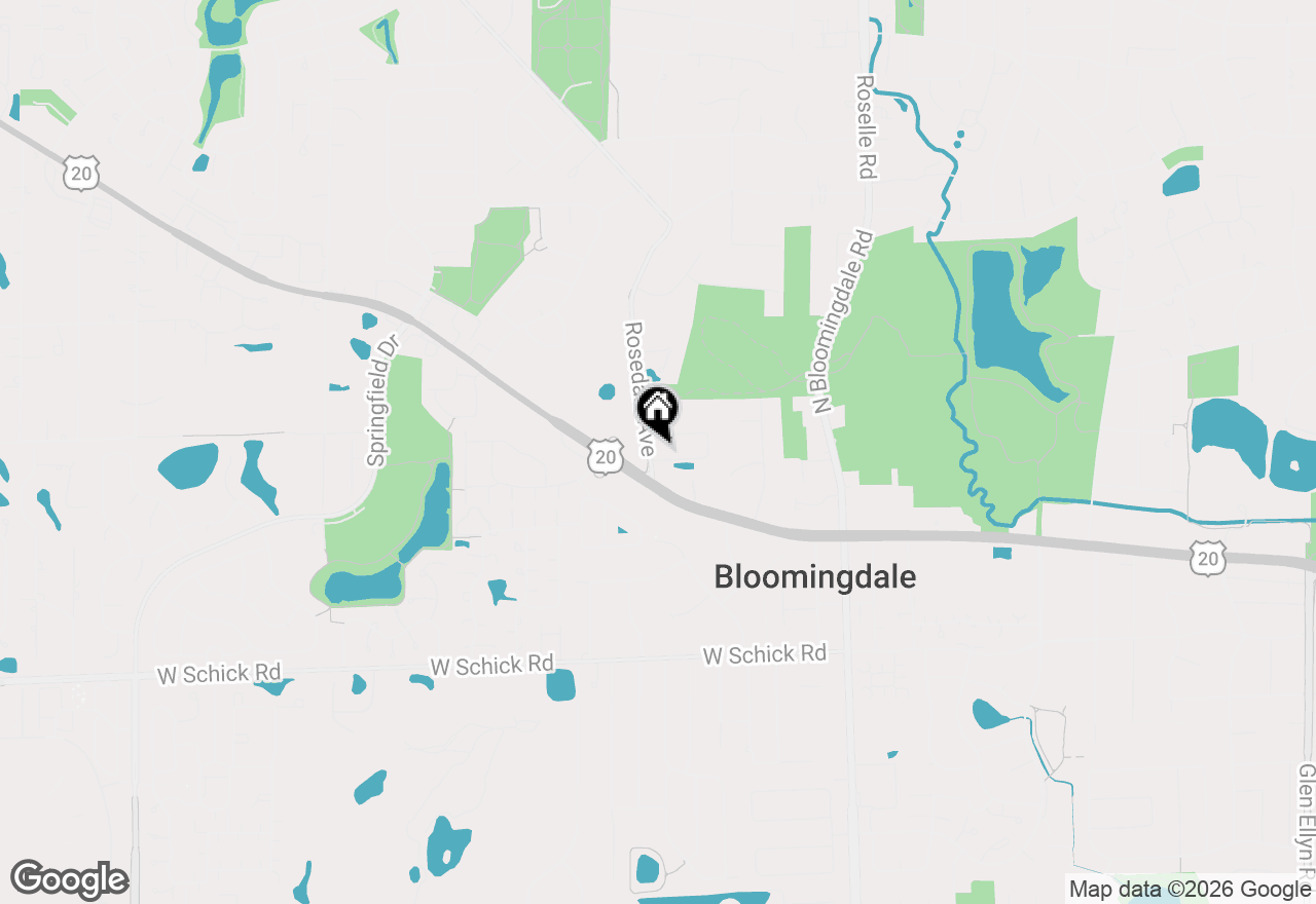 Map of 101 Rose Drive, Bloomingdale, IL 60108