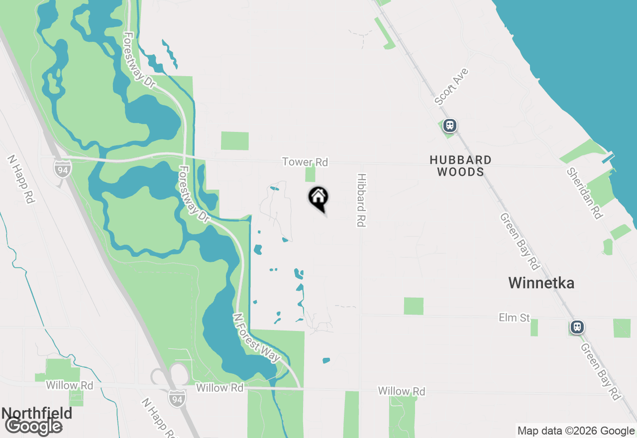 Map of 1380 Westmoor Trail, Winnetka, IL 60093
