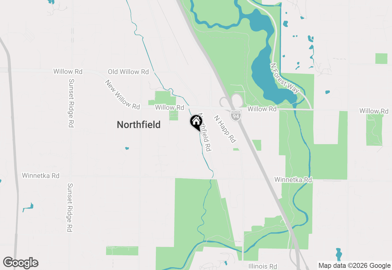 Map of 255 Riverside Drive, Northfield, IL 60093