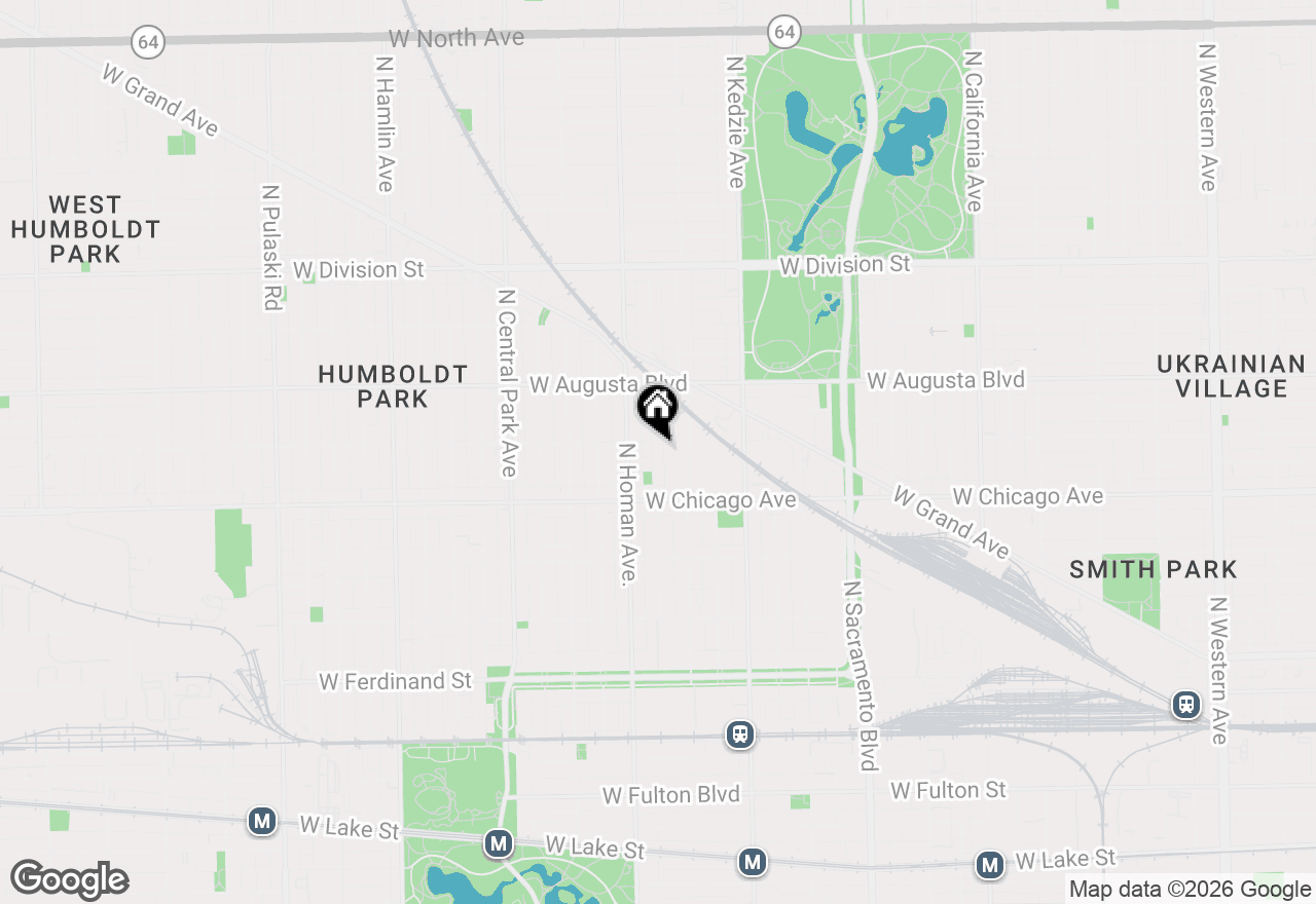 Map of 852 N Christiana Avenue #2, Chicago, IL 60651
