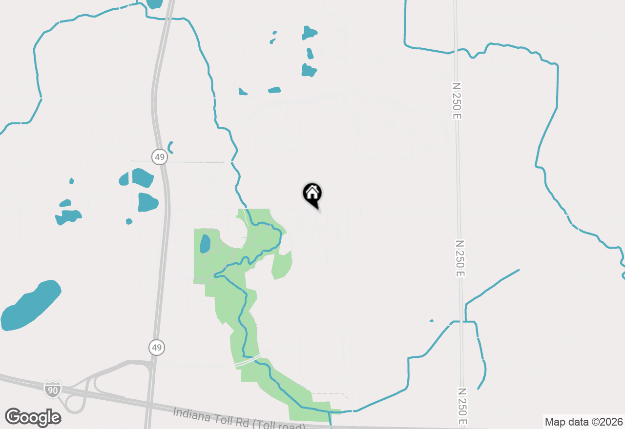 Map of 2330 Dunbar Street, Chesterton, IN 46304