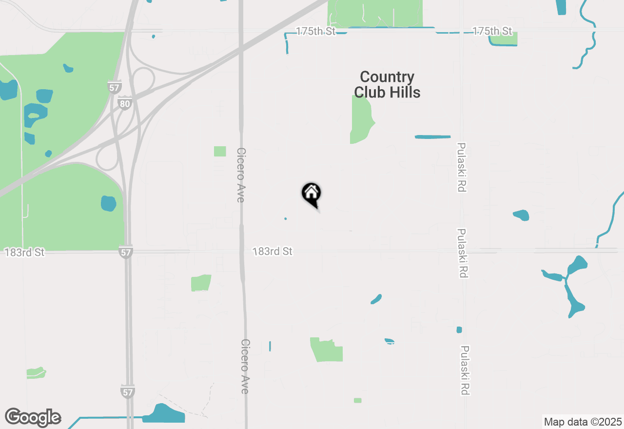 Map of 18200 Anthony Avenue, Country Club Hills, IL 60478